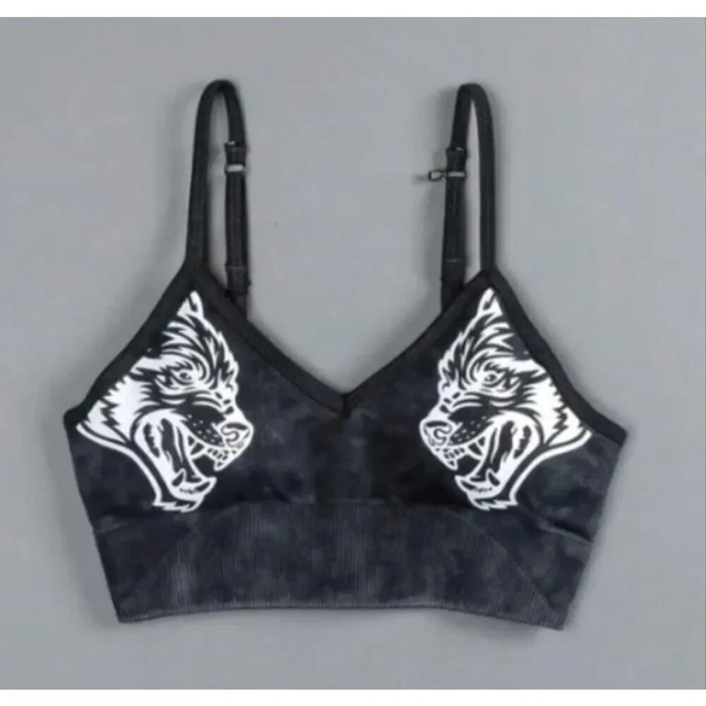 Darc Sport SHE Dual Wolf Chopper Everson Seamless Sports Bra S Black Cloud